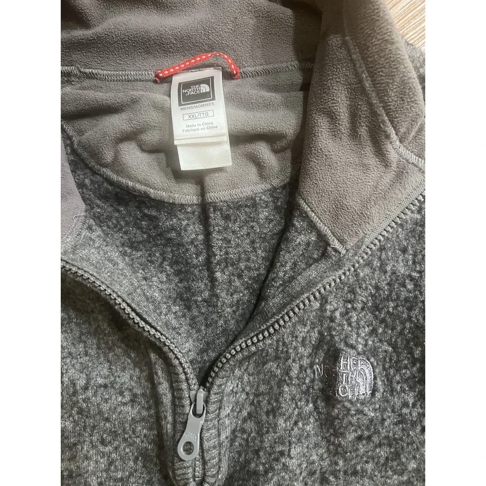 The North Face Men's Gray Sweater 1/4 Zip‎ Size XXL Wool Blend